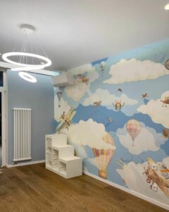 Ремонт детской комнаты в светлых тонах ламинат
