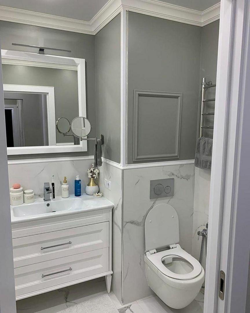 vannas istabas atjaunošana ar PVC paneli